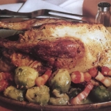 Pintade farcie aux choux de Bruxelles pour 4 personnes